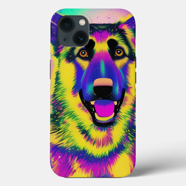 German Shepherd Pop Art   Case-Mate iPhone Case (Back)