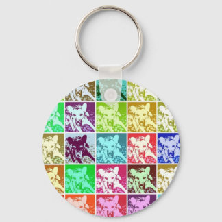 German Shepherd Pop Art Key Ring