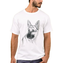 German Shepherd Portrait breed t-shirt