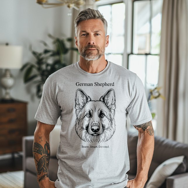 German Shepherd Portrait T-Shirt (Creator Uploaded)