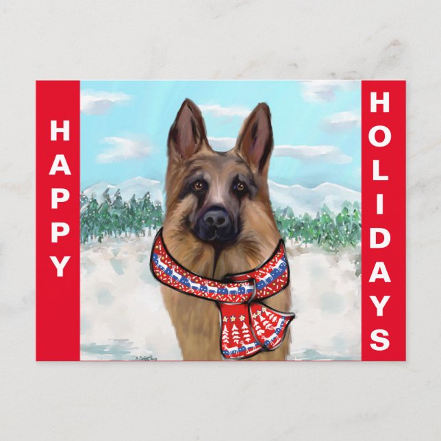 GERMAN SHEPHERD POSTCARD (Front)