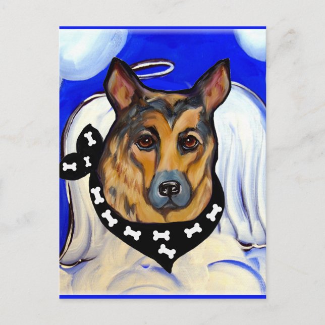 GERMAN SHEPHERD POSTCARD (Front)