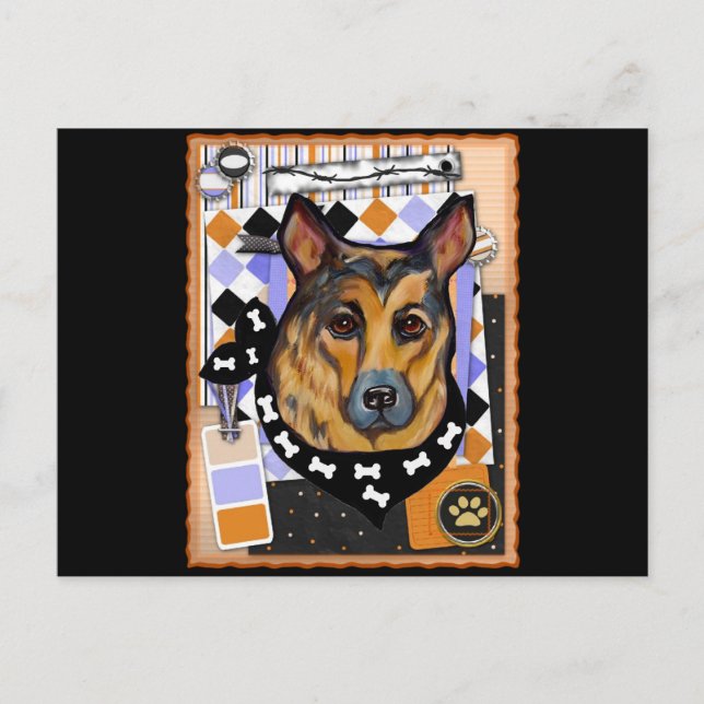 GERMAN SHEPHERD POSTCARD (Front)
