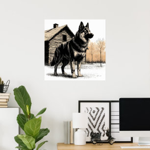 German Shepherd Poster