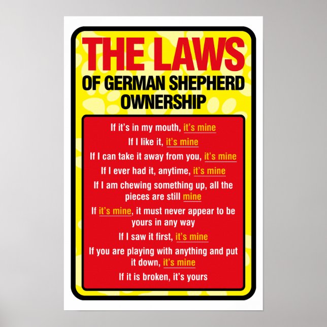 German Shepherd Poster (Front)