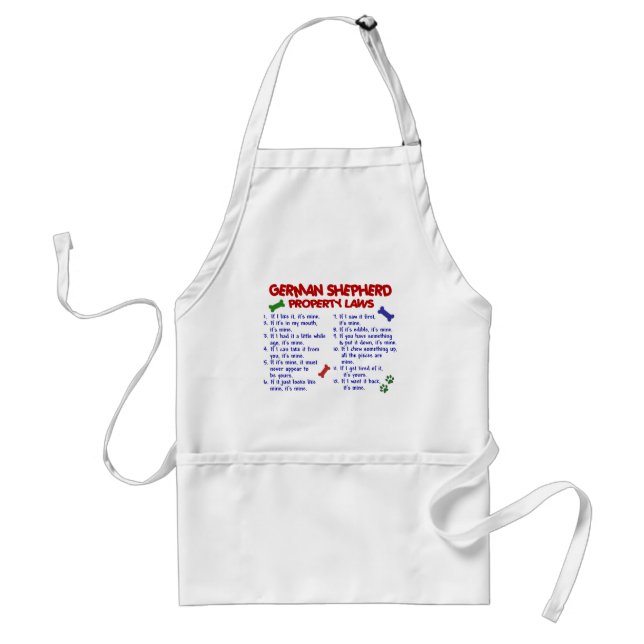 GERMAN SHEPHERD Property Laws 2 Standard Apron (Front)