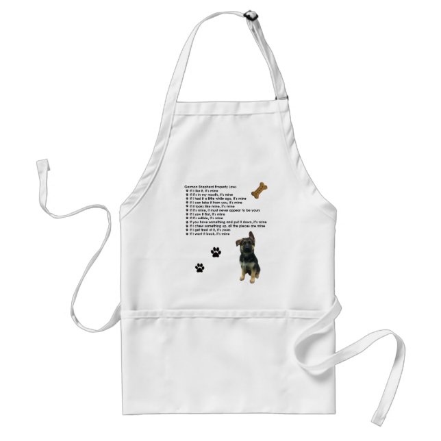 German Shepherd Property Laws Apron (Front)