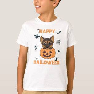 German Shepherd Pumpkin Dogs Happy Halloween T-Shirt