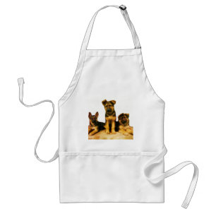 German Shepherd puppies apron