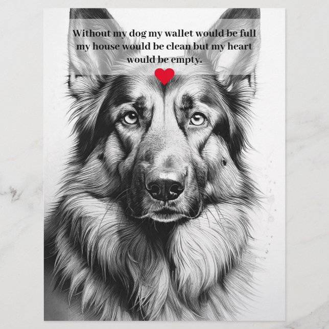 German Shepherd Puppies for Sale Flyer (Back)