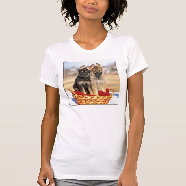 German-Shepherd-puppies T-shirt (Front)