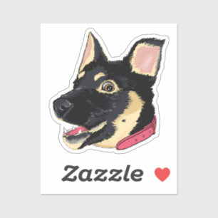German Shepherd Puppy Art GSD Dog Lover Gift