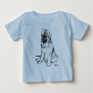 German Shepherd Puppy Baby T-Shirt
