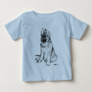 German Shepherd Puppy Baby T-Shirt