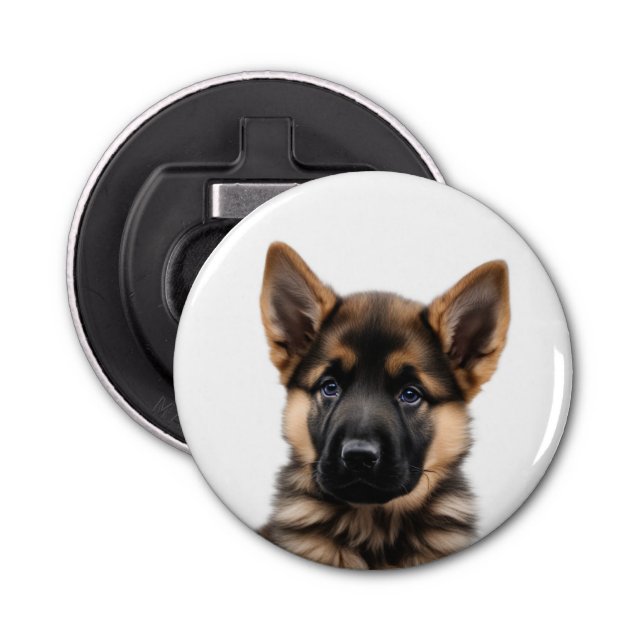 German Shepherd Puppy Bottle Opener (Front)