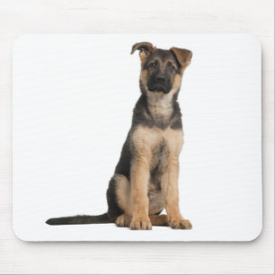 German Shepherd  Puppy Dog Computer Mousepad