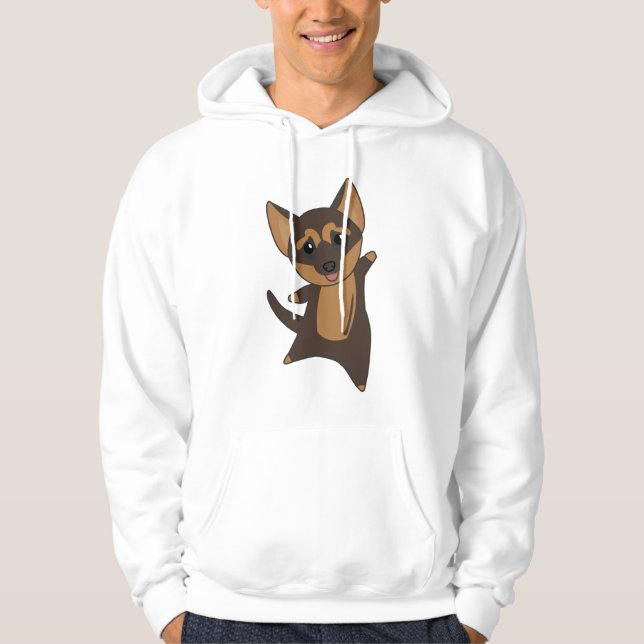 German Shepherd Puppy Dog Hoodie (Front)