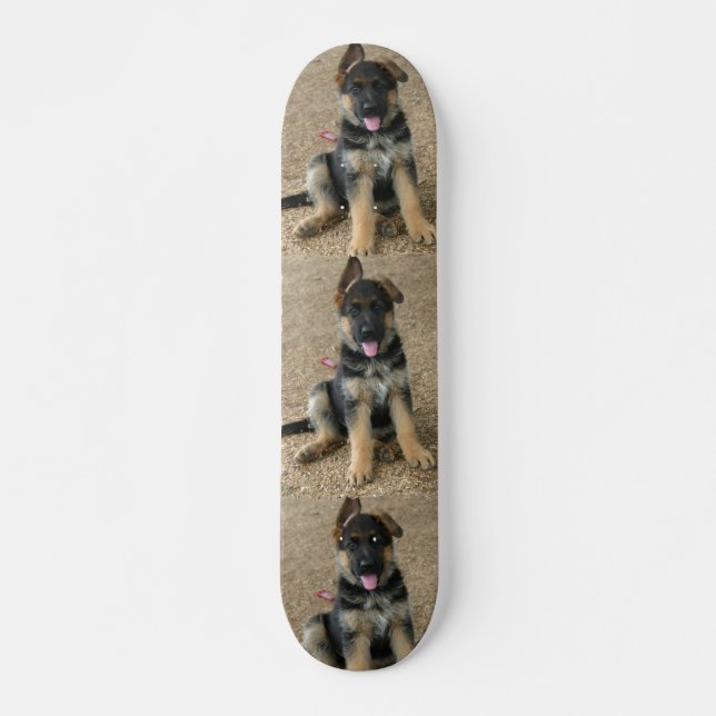 German Shepherd Puppy Dog Skateboard (Front)