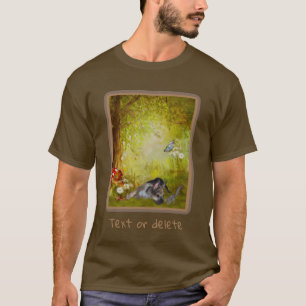 German Shepherd Puppy Fantasy Dog Art  T-Shirt