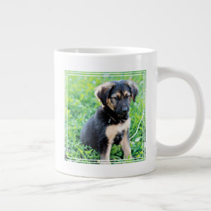 German Shepherd Puppy Large Coffee Mug