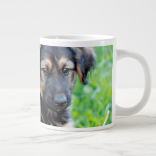 German Shepherd Puppy Large Coffee Mug