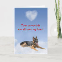 German Shepherd Puppy Love Card