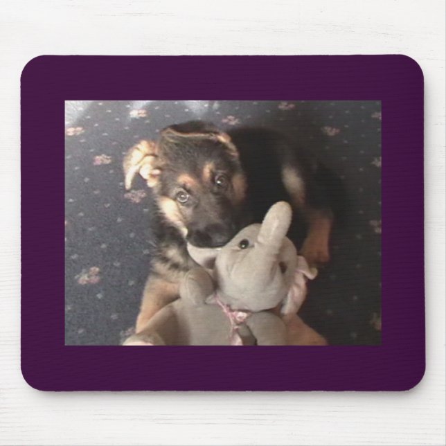 German Shepherd Puppy Mouse Pad (Front)