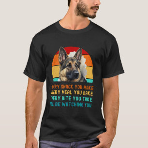 German Shepherd Puppy or Alsatian Dog Mum Dad Mama T-Shirt