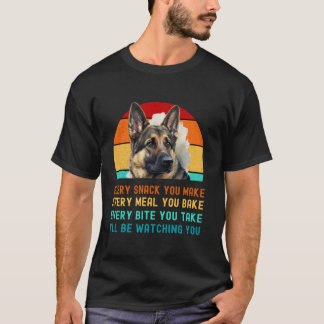 German Shepherd Puppy or Alsatian Dog Mum Dad Mama T-Shirt