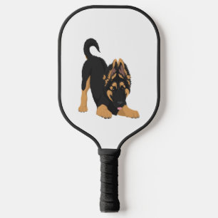 German Shepherd Puppy  Pickleball Paddle