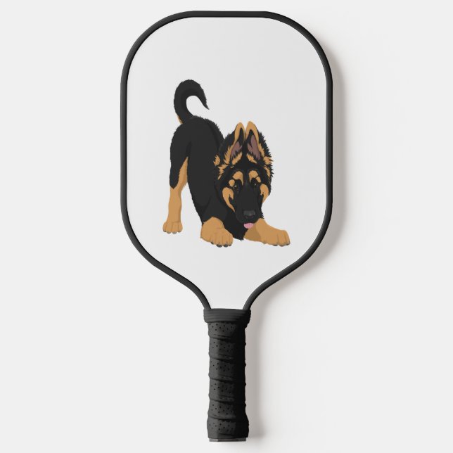 German Shepherd Puppy  Pickleball Paddle (Front)