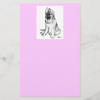 German Shepherd Puppy Stationery