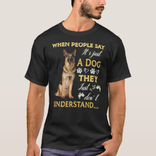German Shepherd Quote Fitted T-Shirt