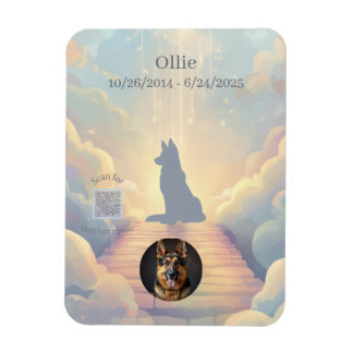 German Shepherd Rainbow Bridge Magnet