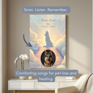 German Shepherd Rainbow Bridge Poster