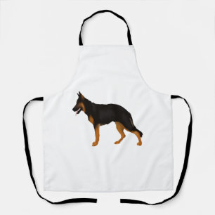 German Shepherd Red Black Blanket Apron