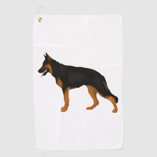 German Shepherd Red  Black Blanket  Golf Towel
