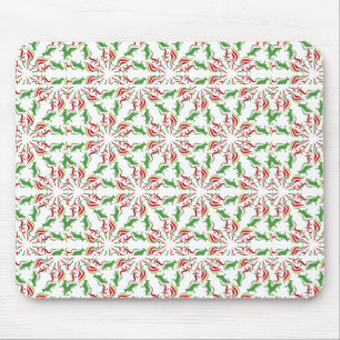 German Shepherd red green Mouse Pad