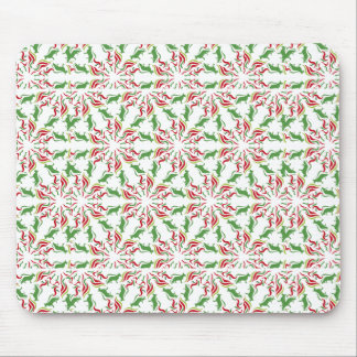 German Shepherd red green Mouse Pad