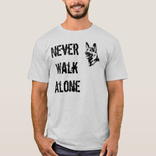 German Shepherd Rescue T-shirt Never Walk Alone