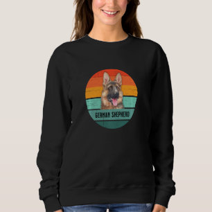 German Shepherd Retro Dog Pet Devotee Men Women Ki Sweatshirt