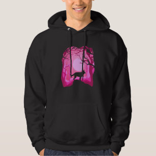 German Shepherd Retro Pink German Shepherd Dog Hoodie