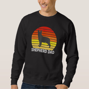 German Shepherd - Retro Shepherd Dad Shepard Dog Sweatshirt