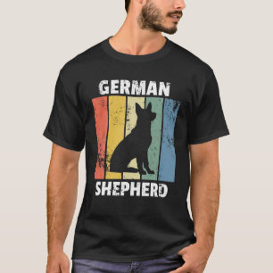 German Shepherd Retro Vintage Dog Design T-Shirt