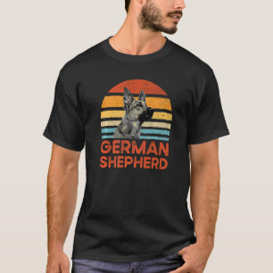 German Shepherd Retro Vintage Police Dog T-Shirt