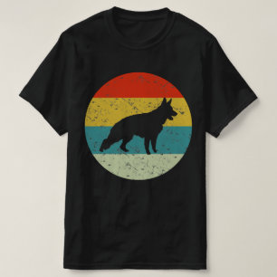 GERMAN SHEPHERD retro vintage silhouette 70s T-Shirt