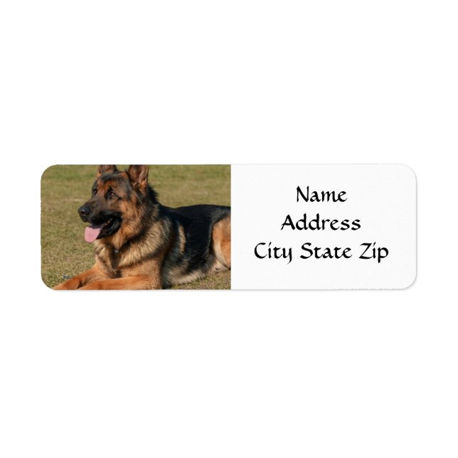 *GERMAN SHEPHERD* RETURN ADDRESS LABEL (Front)