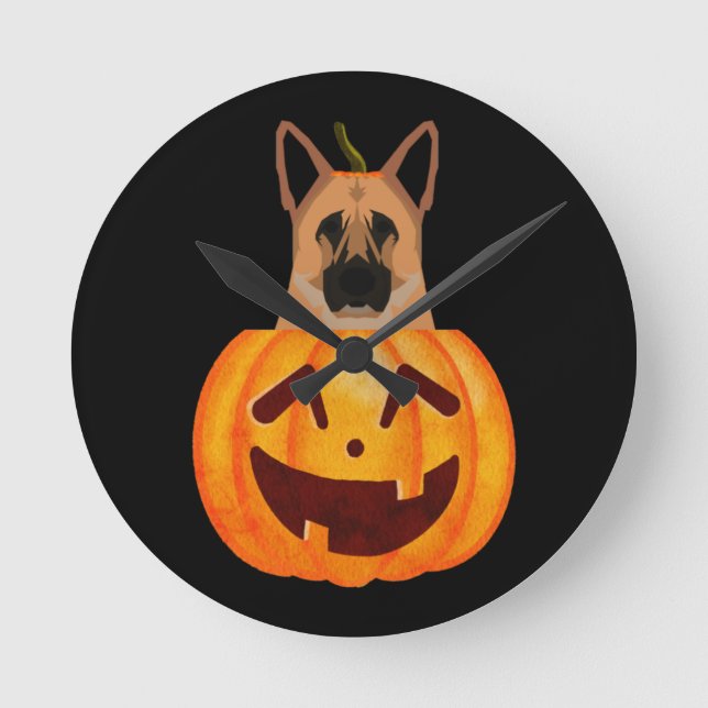 German Shepherd       Round Clock (Front)