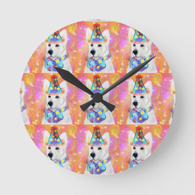 German Shepherd        Round Clock (Front)