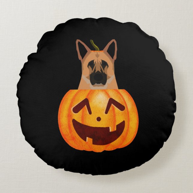 German Shepherd          Round Cushion (Front)